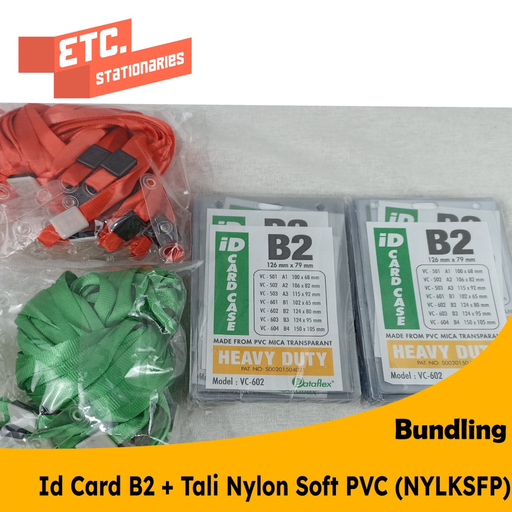 

[CODE BARANG 361XVS] Paket Bundling Id Card B2 + Tali Nylon Soft PVC (NYLKSFP) 282