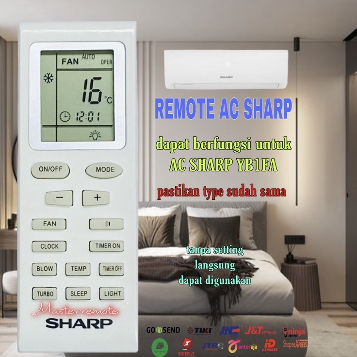 YKFJ0605  REMOT REMOTE AC SHARP YB1FA