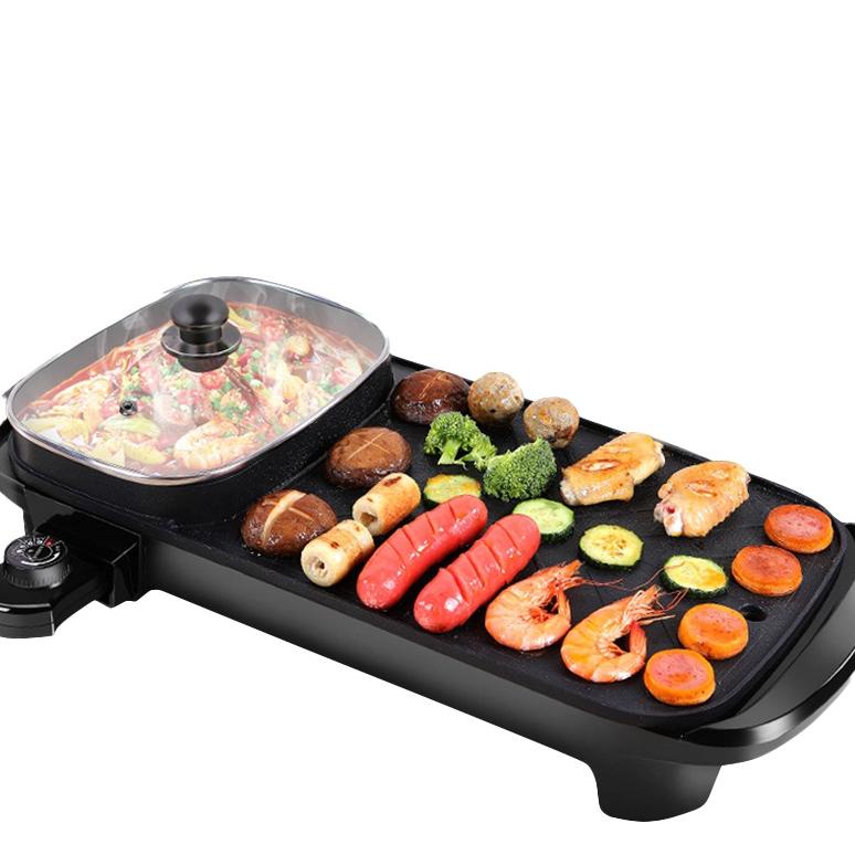Grill pan anting lengket / grill pemanggang bbq pan listik electrick grill pan promo