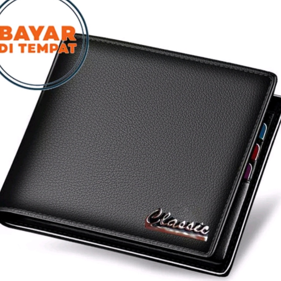 Langsung CheckoutGg5G0 9.9 Shopee GRATIS ONGKIR dompet kulit sintetis dompet lipat pria dompet pria 