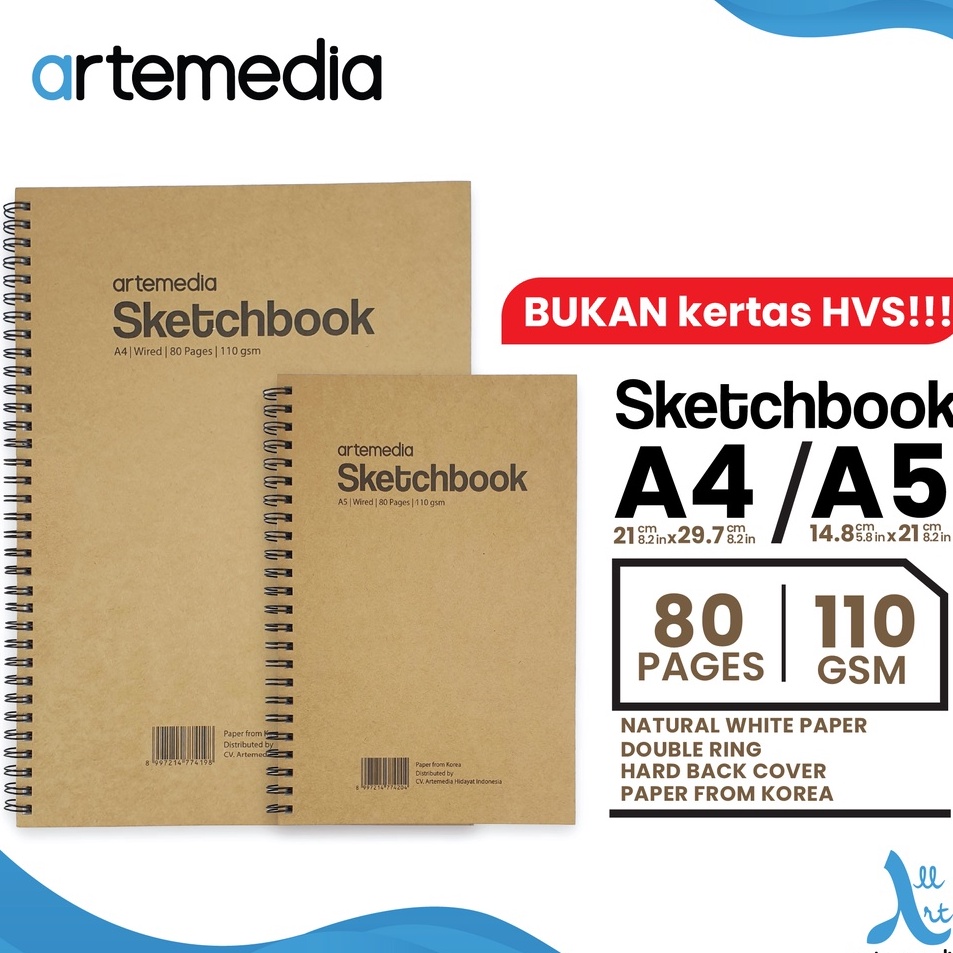 

Terkini➾ Buku Sketsa Artemedia Sketchbook Wired A5 A4 Craft Cover Jilid Spiral P70