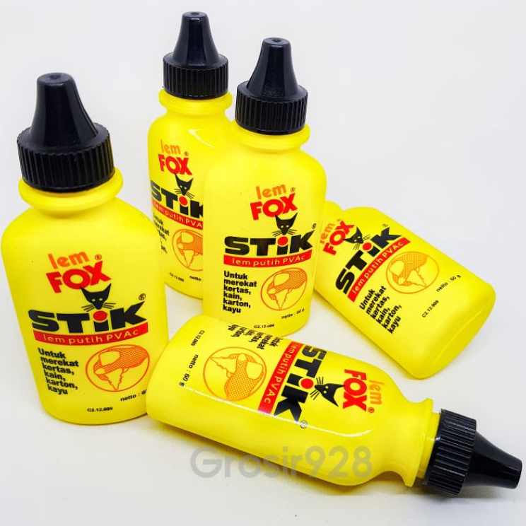 

✹Best Terlaris Lem Fox Stik / Lem Putih PVAC Botol 60g F85 ✾