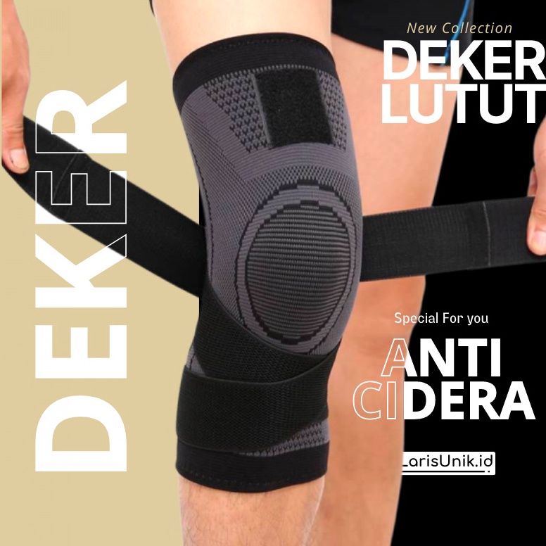 OE79DH33 Pelindung Lutut KNEE TALI Alat Olahraga Pelindung Lutut Sakit Cedera Nyeri Saat Olahraga De