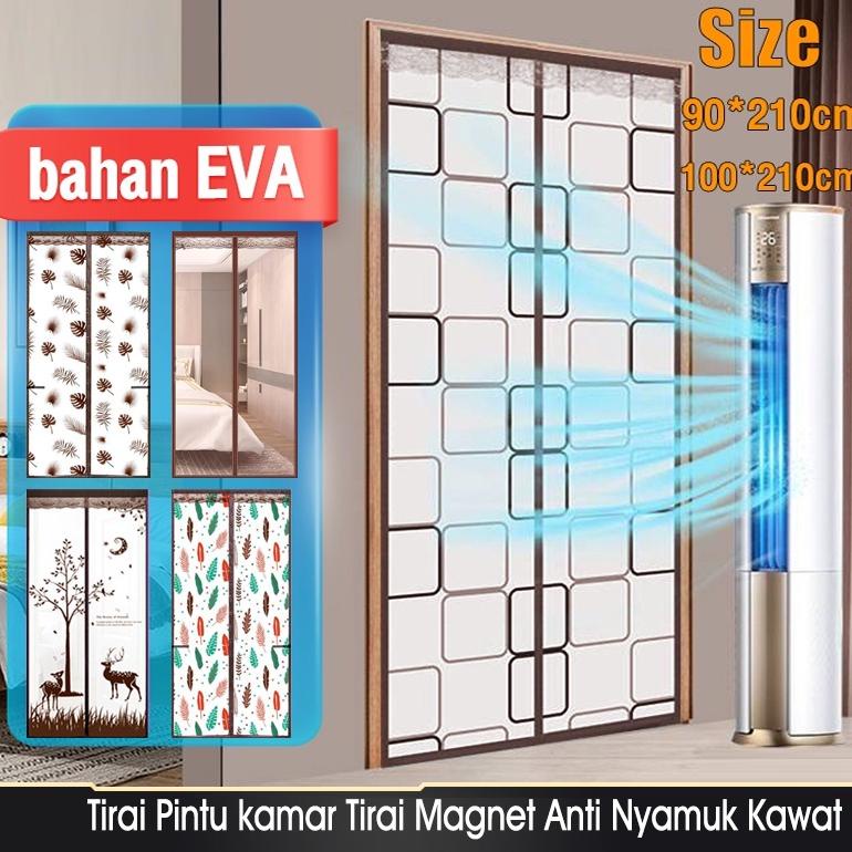PROMO Tirai anti nyamuk PVC Tirai Magnet Elegan bahan plastik PVC 90x210cm/ 100x210cmTirai Pintu kam