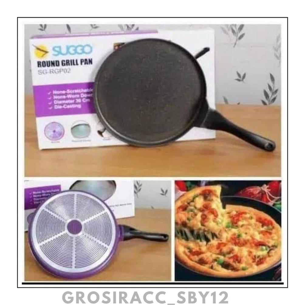 (GAS) SUGGO ROUND GRILL PAN / PIZZA PAN / PANGGANGAN BULAT SERBAGUNA promo