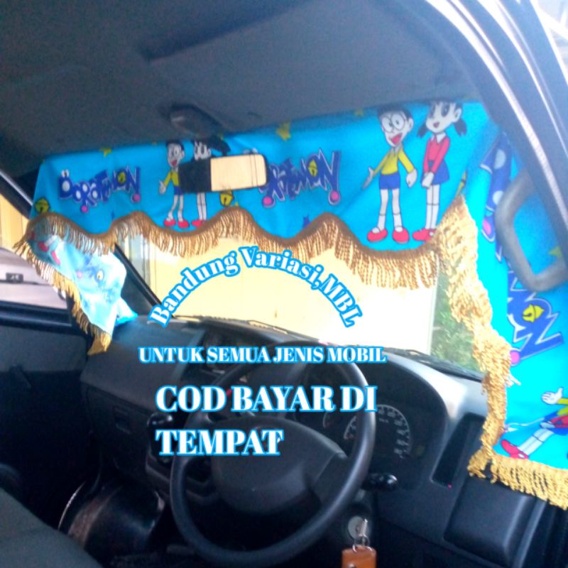 tyu gorden lis kaca depan mobil Truk Fuso Hino variasi mobil/gorden mobil / Gorden list kaca