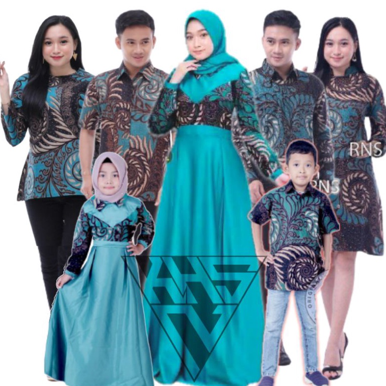 baju couple family keluarga ayah ibu anak perempuan kaos ukuran M L XL jumbo bigsize Valvet ijo tosc