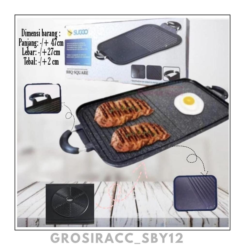 (GAS) Suggo grill pan / multi grill pan / panggangan serbaguna / panggangan anti lengket / bbq /pang