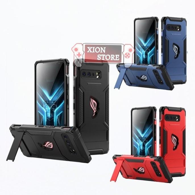 PROMO MILITARY ARMOR CASE V2 ANTISHOCK BUMPER FULL GEN 2 ASUS ROG PHONE 2 3