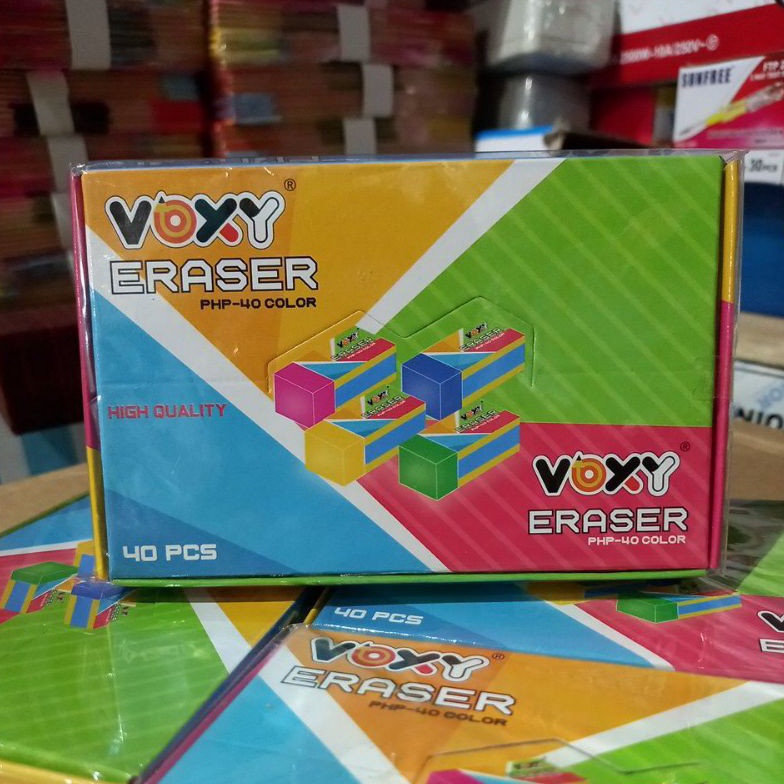 

QWF-78 COLORED ERASER - penghapus pensil isi 40 dan 24/steap/stip 0K0