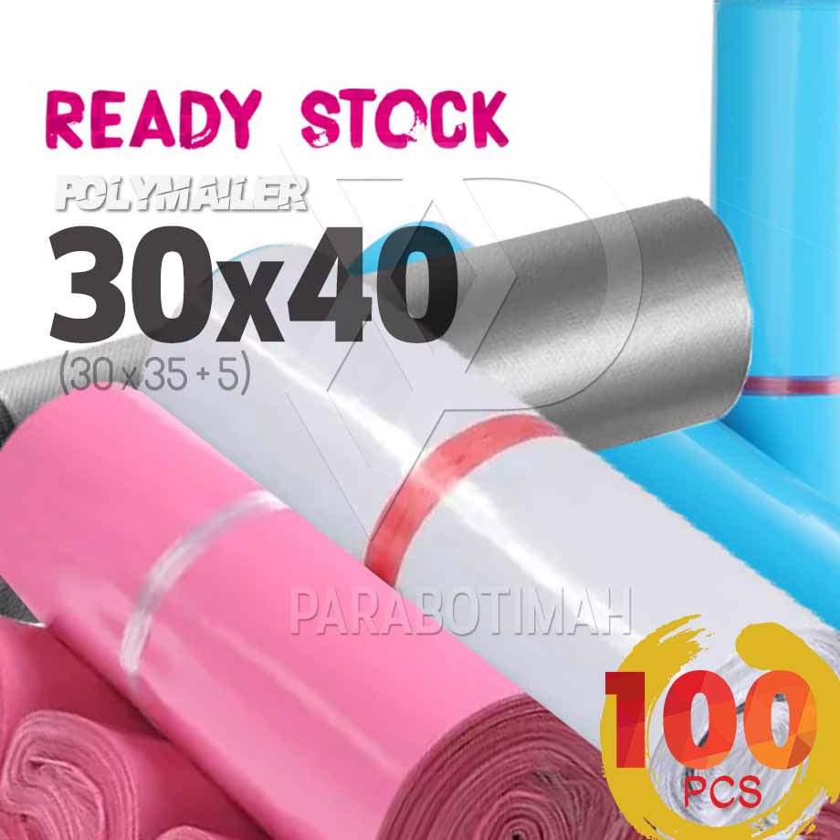 

✷Promo➳ Polymailer plastik packing EKONOMIS 30x40 isi +- 100 lbr murah ready stock Bandung M85 ➩