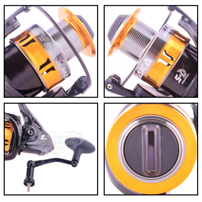 NEW SERIES REEL SPINNING KAIZEN NAKA UKURAN 800,1000,2000,3000,4000,6000,8000 ORIGINAL