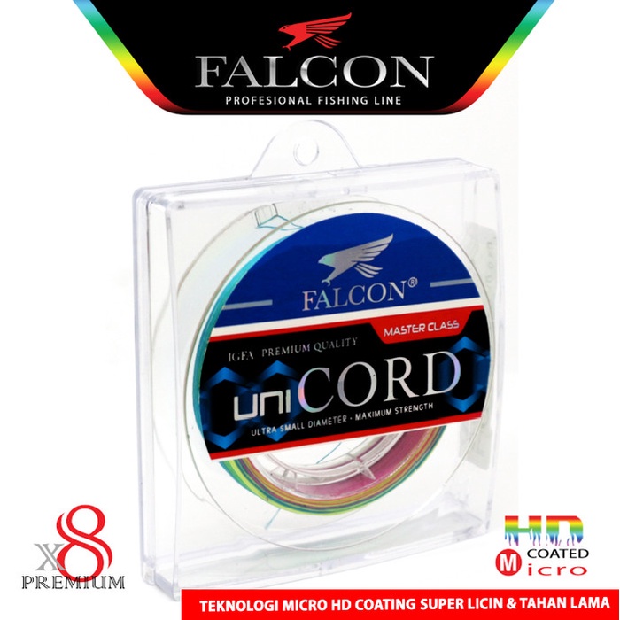 NEW SERIES SENAR BENANG TALI PANCING PE X8 FALCON UNI CORD 150M MICRO PE ORIGINAL