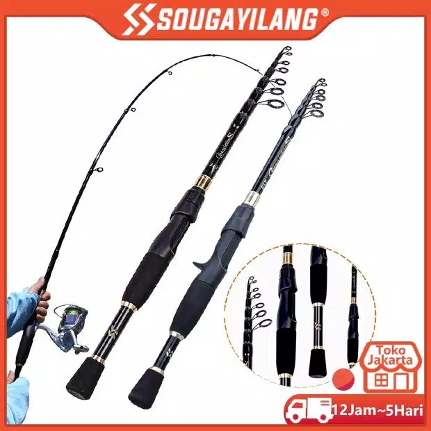Joran Pancing sougayilang Spinning Fishing/Casting Rod Ultralight 1.8M