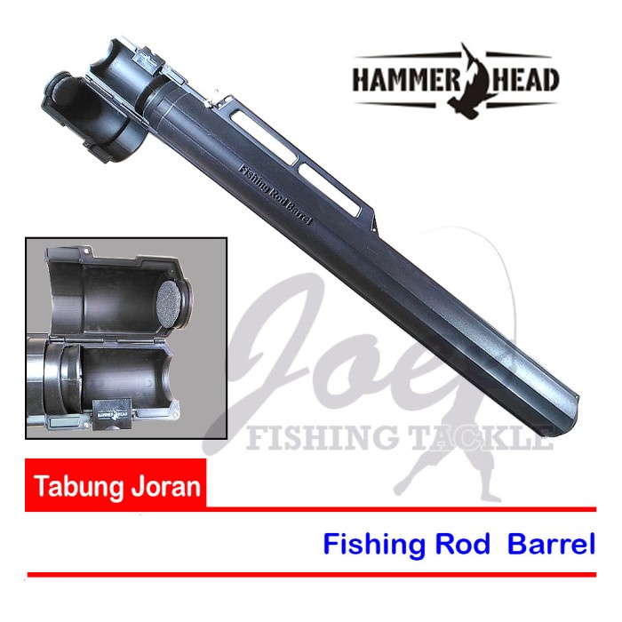 HammerHead Fishing Rod Barrel - Tabung Joran Warna Hitam