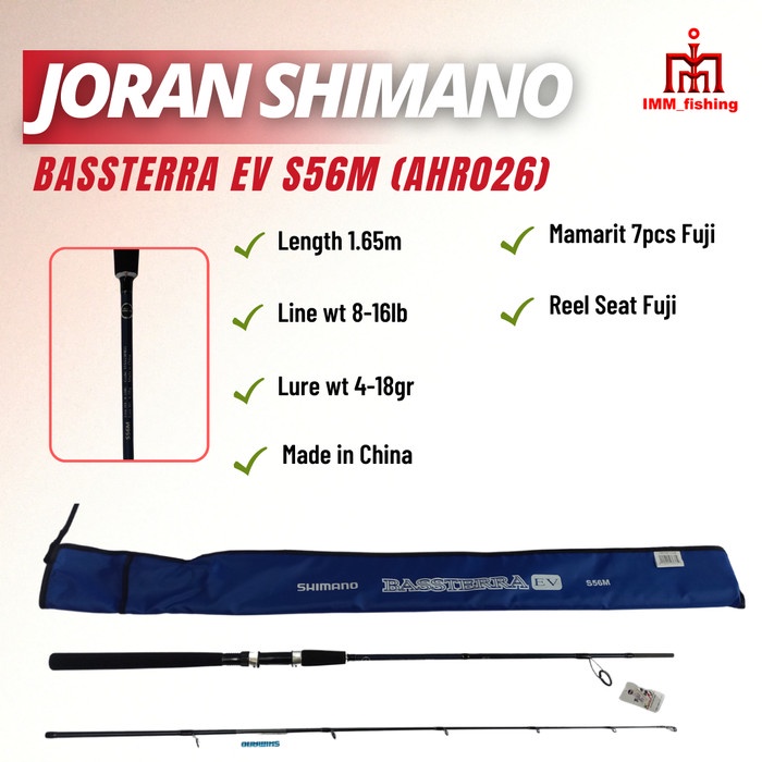 NEW SERIES JORAN SHIMANO BASSTERA EVGS 180 ORIGINAL