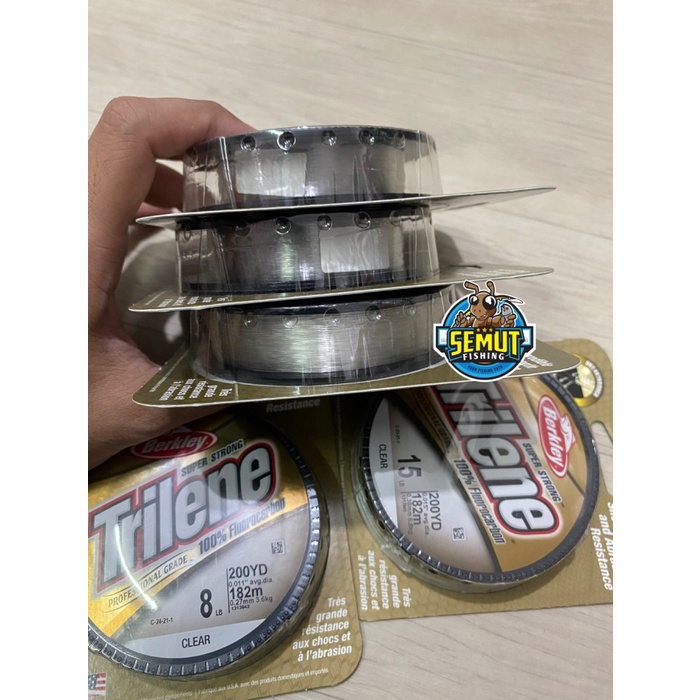 NEW SERIES BERKLEY TRILENE MONOFILAMENT 100% FLUOROCARBON PROFESSIONAL GRADE ORIGINAL