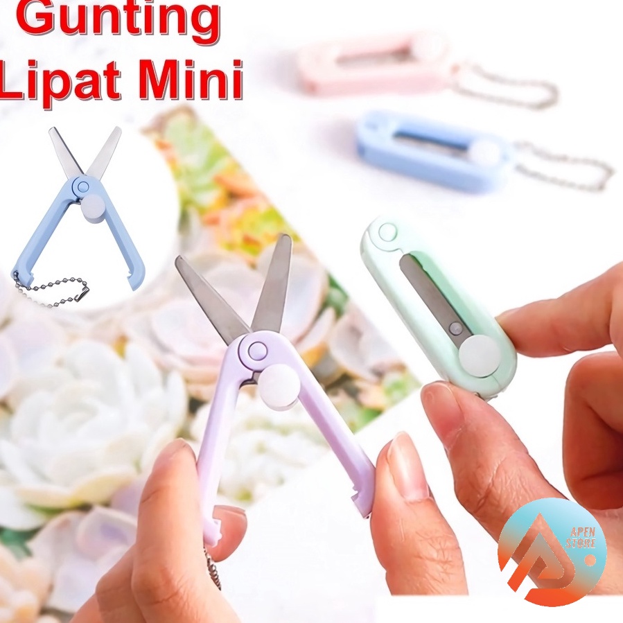 

Hanya hari Ini APEN Gunting Lipat Mini Portable Stainless Steel Retractable Folding Scissors Pemotong Kertas Paper Cutter Barang Unik Murah Lucu Import 186