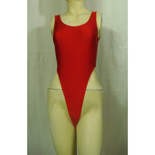 Thong Leotard / Baju Senam Belakang Kecil Warna Merah Ukuran S, M, L