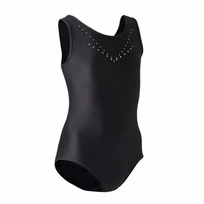 Baju Senam Anak Baju Gymnastics Anak Black Leotard