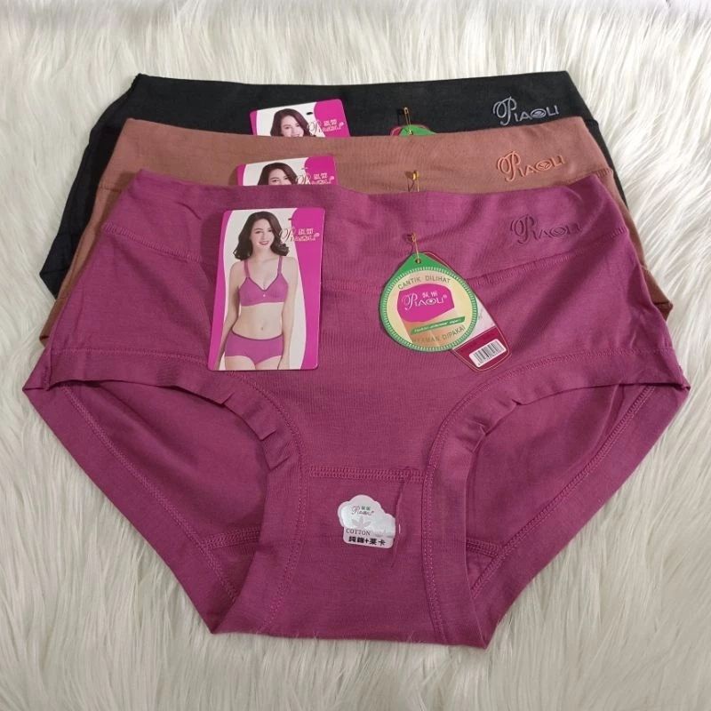 CELANA DALAM WANITA PIAOLI 1608 BAHAN KATUN HALUS LEMBUT/PIAOLI ORIGINAL