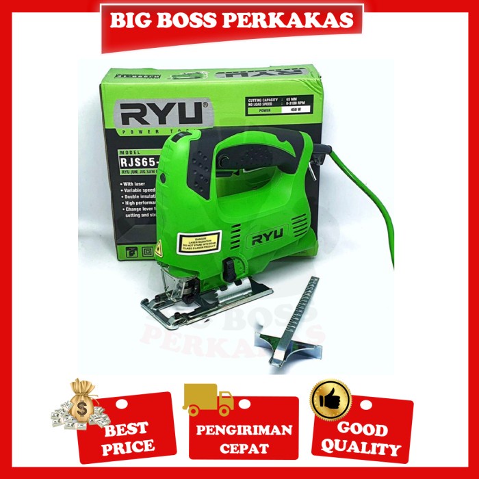 Tekiro Ryu Mesin Jigsaw Laser Ryu Rsj 65-1E Jig Saw Laser Gergaji Kayu