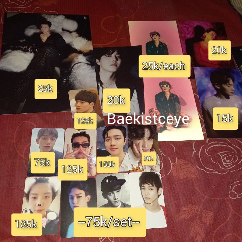 (BACA DESKRIPSI) PC PHOTOCARD EXO KYUNGSOO D.O. SEHUN CHEN SUHO CHANYEOL EXIST ANNIVERSARY