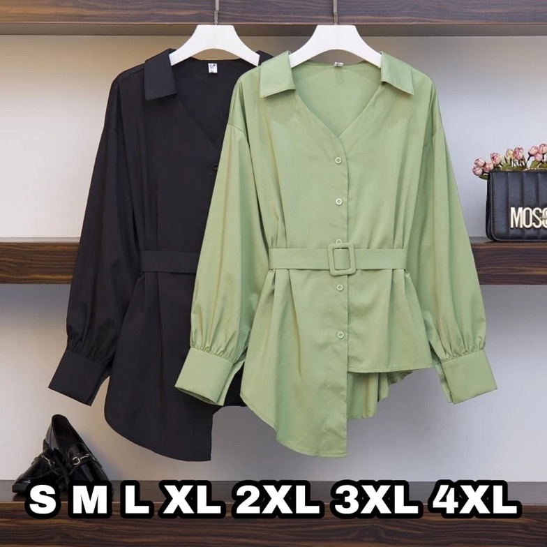Dijamin Ori Starla Blouse - Ukuran S M L XL XXL XXXL XXXXL 2XL 3XL 4XL 2L 3L 4L 5L Kemeja Kerja Big 