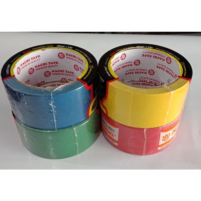

Stock Terupdate Lakban Kain Warna Isolasi Tape Nachi 2" x 12 Meter (46 mm x 12 Meter) ZKA