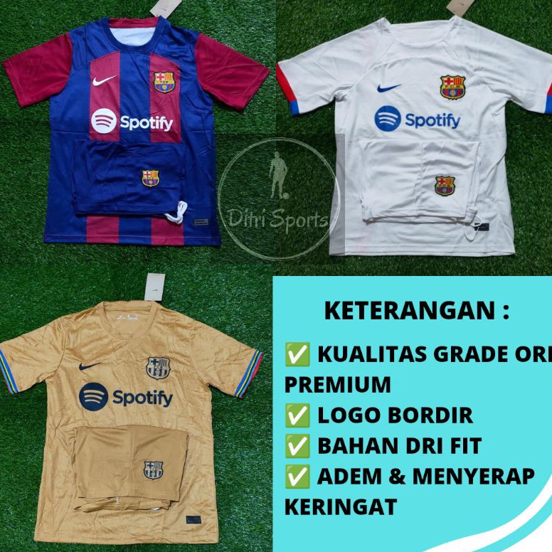 RECOMENDED Setelan Jersey Barcelona Home 2022 2023 Grade Ori Import Baju Sepak Bola Barca