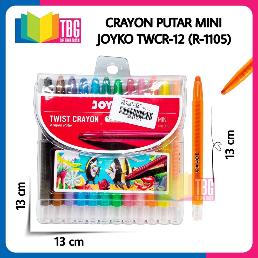 

47 1 SET (12 WARNA) CRAYON PUTAR MINI JOYKO/TWIST CRAYON TWCR-12 JOYKO/CRAYON PUTAR PENDEK JOYKO (R-1105) 38
