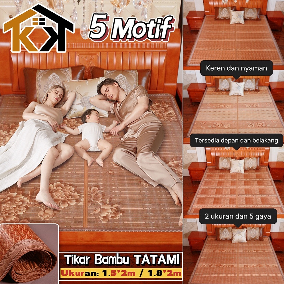 READY (KK) Tikar Bambu TATAMI / TIkar Lipat Bambu Tatami 2Ukuran HIGH QUALITY 5Motif