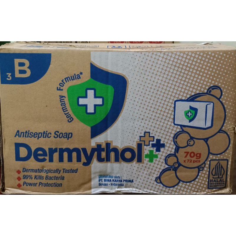 DERMYTHOL Sabun Mandi Batang 1dus (isi 72pcs)