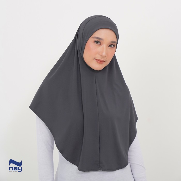 Defines Aisha Hijab Bergo Syar'I (Sport And Daily Hijab) - Charcoal