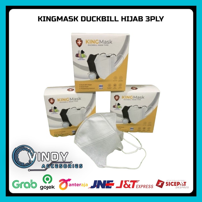 Masker Duckbill King Mask 3Ply Masker Hijab 3Ply