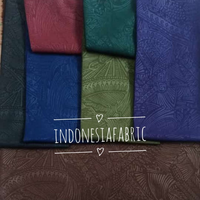 Kain Bahan Wolfis Emboss Wolvis Embos Gamis Tunik Hijab Motif Bm11