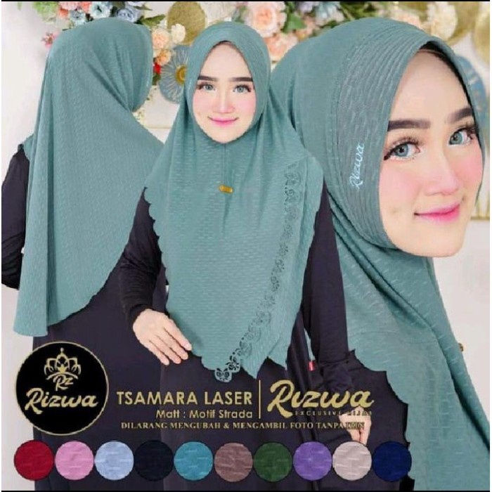 Hijab Instan Laser Cutting Tsamara By Rizwa
