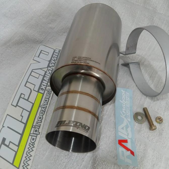 Knalpot mobil Alpino F03 baby suara kering