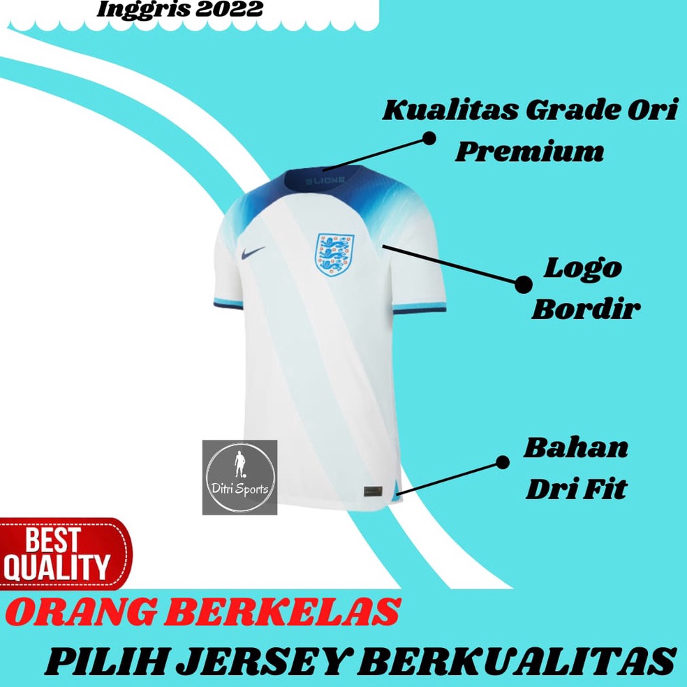 HOT SALE Jersey Inggriss Home Official Piala Dunia 2022 Grade Ori Impor Baju Sepak Bola Englandd Ter
