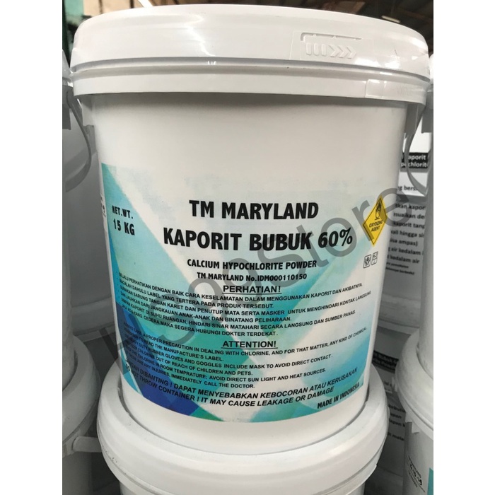 Danil Kaporit Bubuk 60% Tm Maryland (15 Kg) Gojek / Grab Only