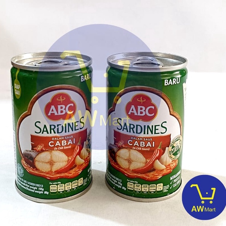 

TLLV7031 Terlaris ABC SARDINES KALENG PEDASS - 155 GRAM - SARDEN ABC KALENG KECIL 155 GRAM - PEDASS