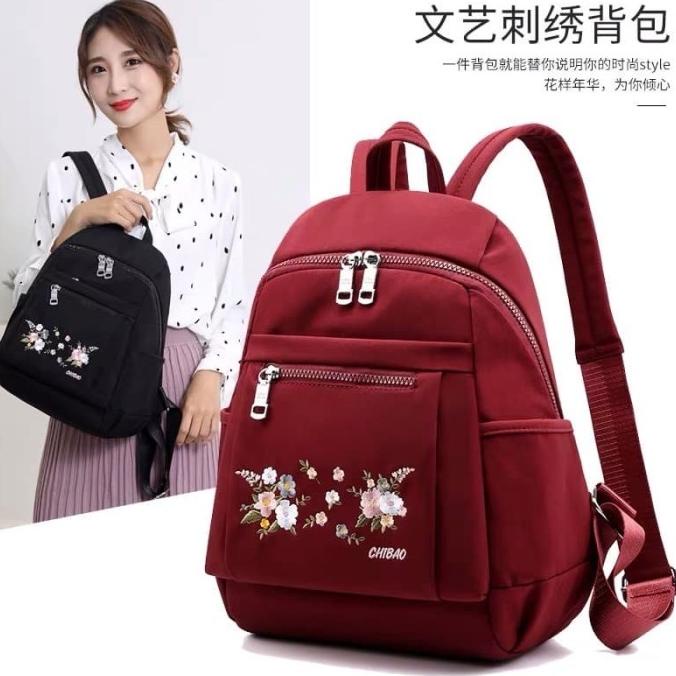 Tas Wanita Import Ransel CHIBAO CB354 354 CB00381 00381 Bordir Bunga
