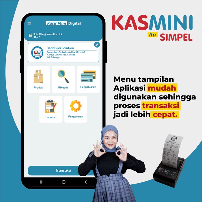 Aplikasi Kasir Pencetak Struk Android - KASMINI