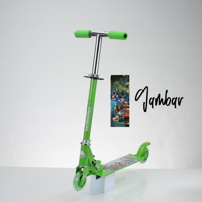 Mainan Anak Skuter Anak Seri-O Otoped Zavanese roda 2 Karakter LED