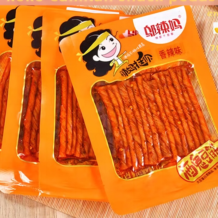 

KQZJ8370 (COD )NEW_PRODUCT [HALAL]WULAMA Spicy Gluten -Gurih kulit tahu latiao -Cemilan Pedas Vegan Pilihan Snack Terpopuler