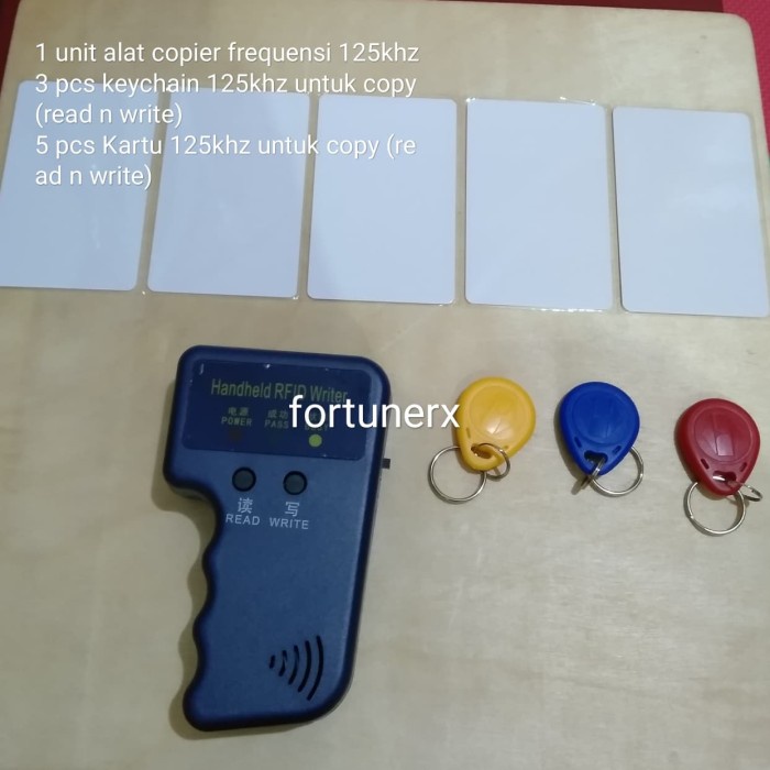 

Terlaris Alat Handheld Rfid Copy Kartu Id 125 Khz Duplikat Read/Writer 125Khz
