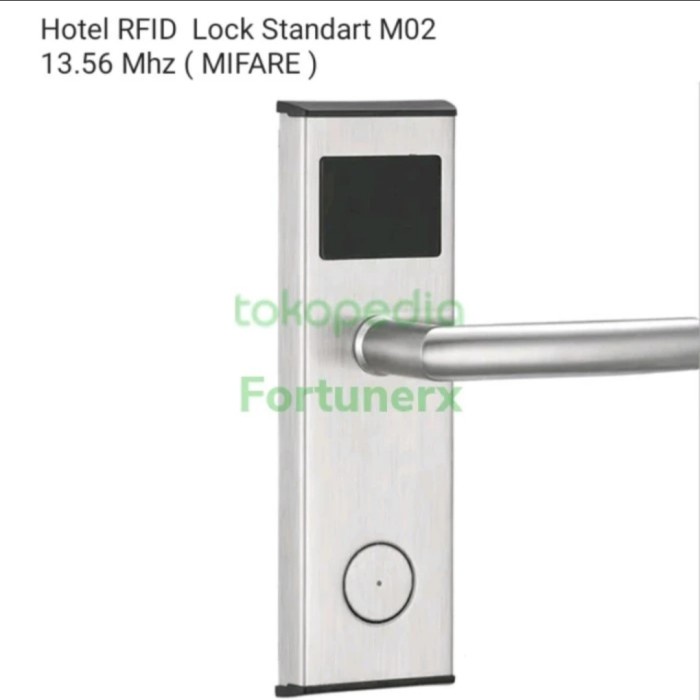 

Terlaris Kunci Hotel Rfid 13.56 Mhz M02 Hotel Door Lock Mifare Standart M02