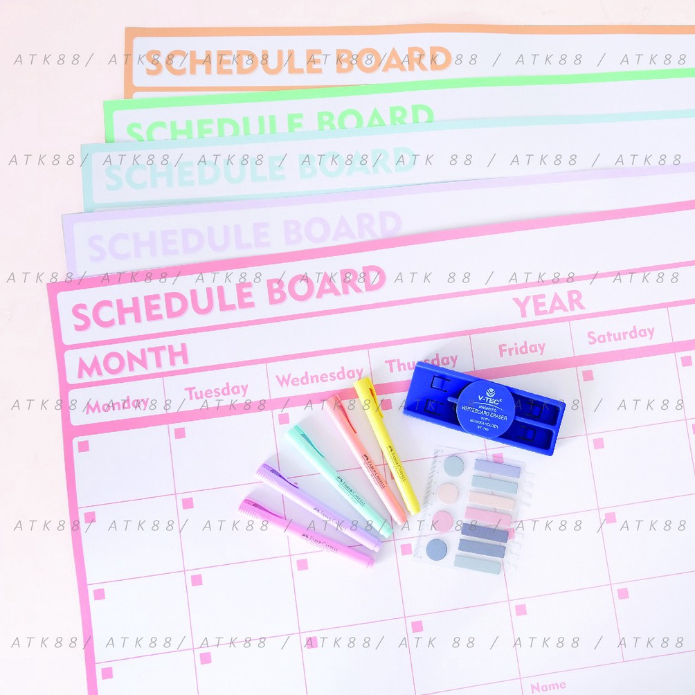

New_Product Schedule Board Pastel ZNQ
