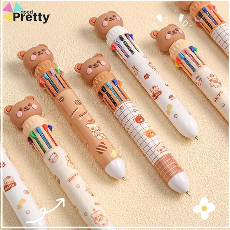 

Trending 1Pc Pulpen Mekanik 10 Warna Warni Rectractable Pen Color Motif Kartun Lucu Bear Grid Kotak Aesthetic Bolpoin Alat Tulis Sekolah - Pd