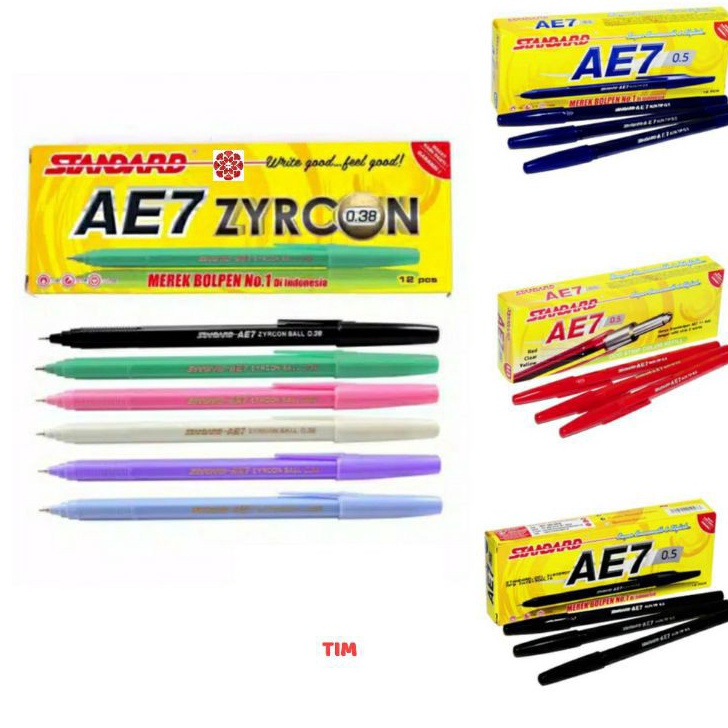 

TFWK9462 COD Pulpen Standard AE7 0.5mm / Zyrcon 0.38mm (1 Lusin)